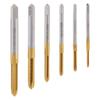 Metric HSS Titanium Coated Thread Tap Drill Bits Straigh Flute Right Hand Screw Thread Machine Tap M2 M2.5 M3 M4 M5 M6 Hand Tool