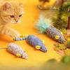 Игрушка для кошки Имитация мыши Три штуки Кошачья мята Саморазвлечение для снятия скуки Кошачья палочка Котенок Точит зубы Игрушка для питомца