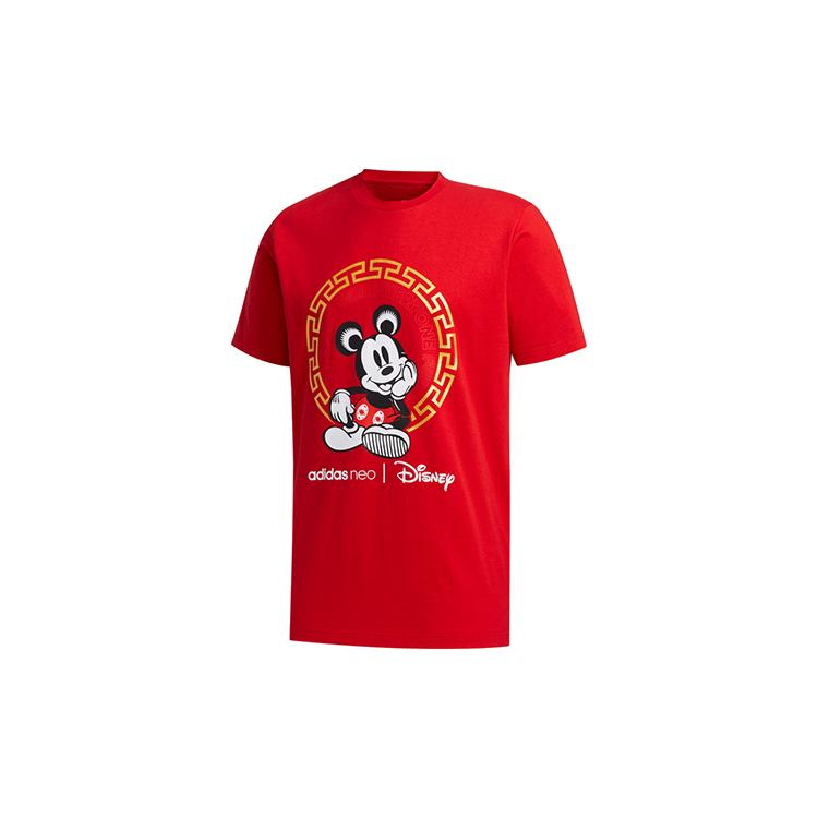 adidas Мужская футболка Adidas Neo CNY Collection Neo x Disney Красная GE7781