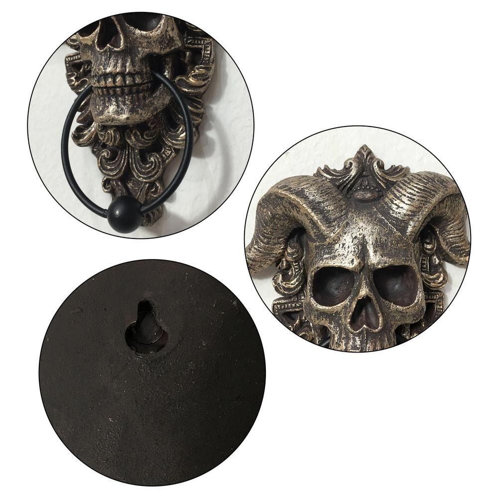 Punk Skull Door Knocker Sheep Head Devil Head Knocker Gothic Satan Door Hanging  Door Buckle