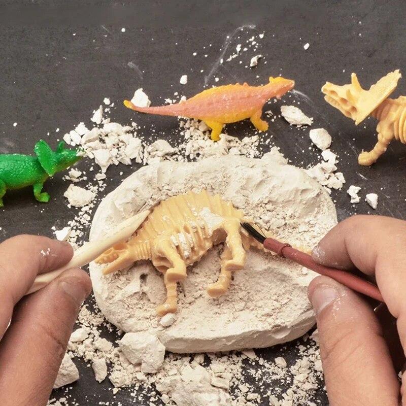 Dinosaur Egg Tyrannosaurus Model Toys Scientific Mining Educational Toy Dinosaur Archeology Digging Toys for Kids Children