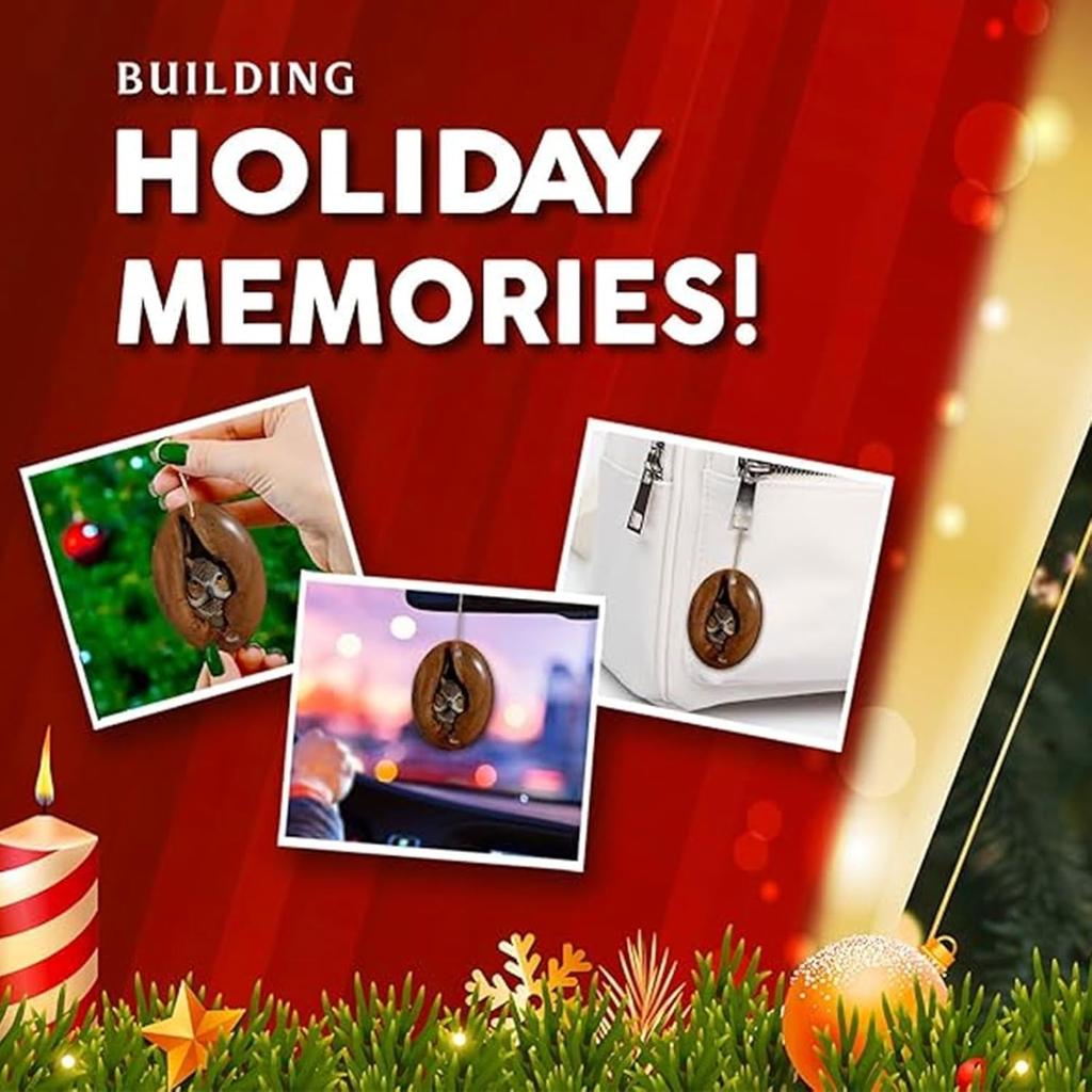 2025 Рождественские украшения в виде животных, акриловые украшения в виде животных для рождественской елки 2D Лесные рождественские украшения в виде енота, совы, кролика