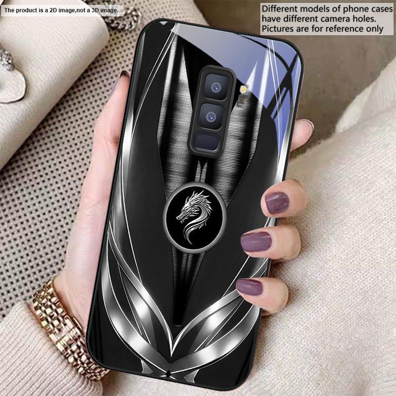 Серый чехол для телефона из стекла с узором золотого дракона Для Samsung S26 S22 S8 9 10 S20 Ultra S21 Pro S22 Plus S23 FE S24Ultra S25 Edge S24+