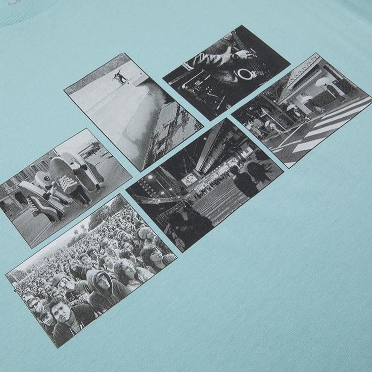 Vans Спортивная футболка с круглым вырезом и короткими рукавами X Ray Barbee x Leica Collaborative Print, топы унисекс, голубая VN0A7PIZYXG