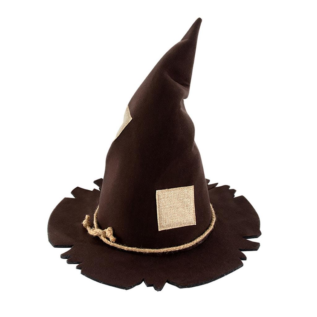 Scarecrow Patch Witch Witch Hat Halloween Witch Hat Party Accessories Makeup Costumes