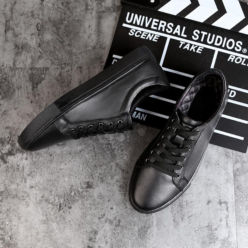 Мужская повседневная обувь из натуральной кожи, универсальные кеды для скейтборда, обувь люксового бренда, мужские вулканизированные туфли, кроссовки для прогулок на открытом воздухе