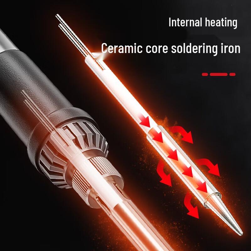 DELIXI Adjustable Temperature Internal Heat Soldering Iron Set