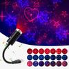 USB Звездный Ночник-Проектор, 9 Функциональных Режимов и 24 Световых Эффекта, Стробоскоп с Активацией по Звуку, Регулируемые Романтические Украшения, Особый Ночник
