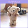 Teddy Bear Plush Keychain Pp Cotton Filled Bag Decor Kids Gift Animal Stuffed