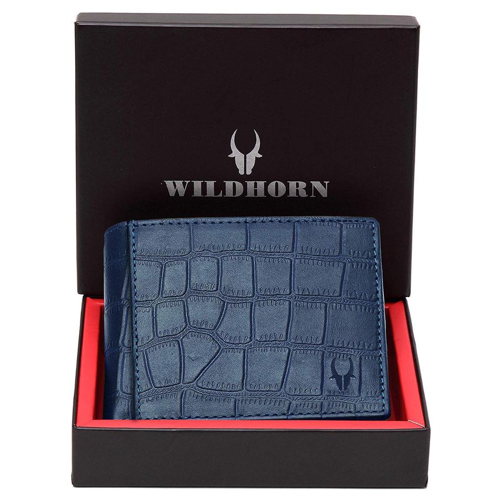 WildHorn Green Leather Wallet for Men I 9 Card Slots I 2 Currency & Secret Compartments I 1 Zipper & 3 ID Card Slots