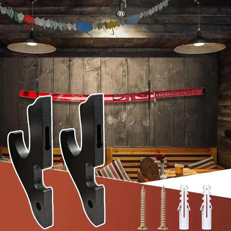 Настенное крепление для меча, подставка для меча, крючок, вешалка, регулируемая стойка для демонстрации ножей, палочка для косплея, меч для самурая