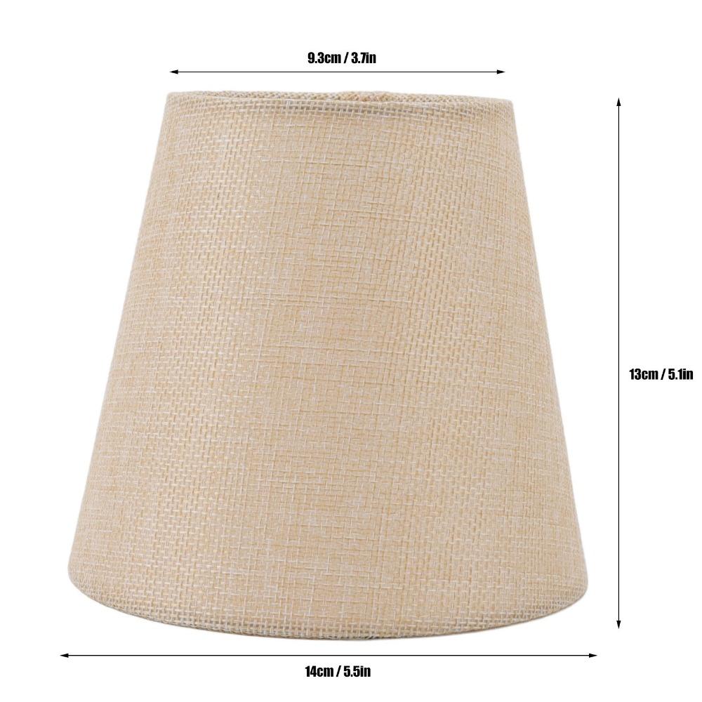 6PCS Clip On Design Lamp Cover 5.1 inch Height Small Lamp Shades Modern Lampshade Indoor Lamp