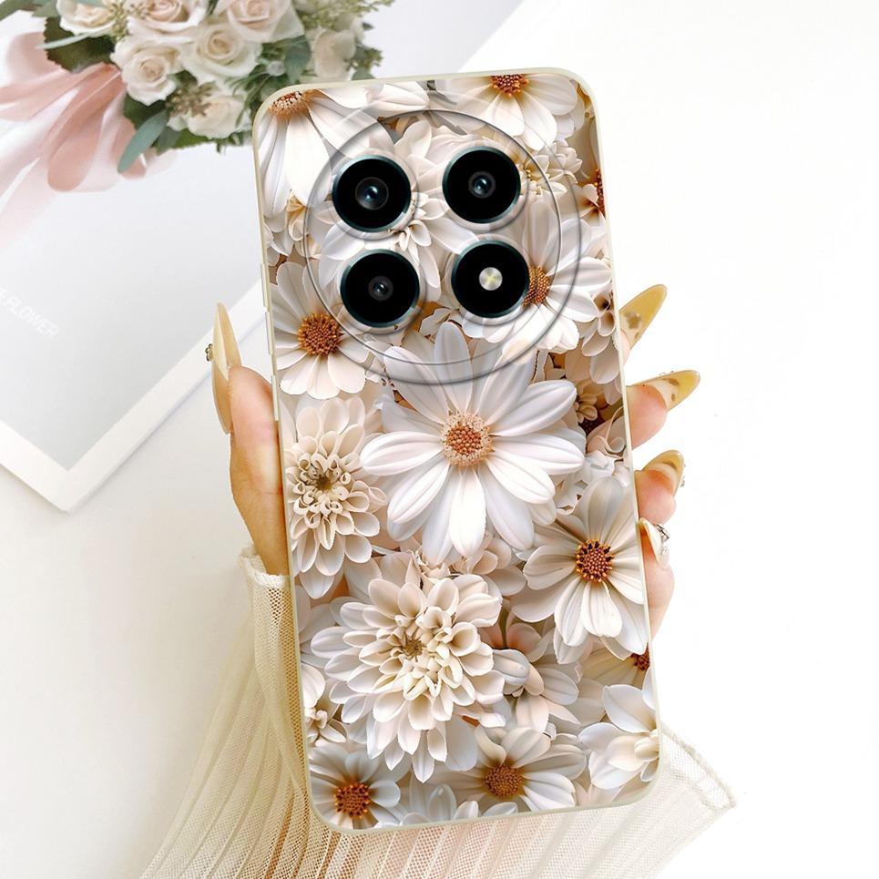 Daisy Bow Pattern Butterfly Flower Cherry Back Cover For Realme 13 Pro Pro+  Phone Case Soft Silicone Casing On Realme P1 Speed