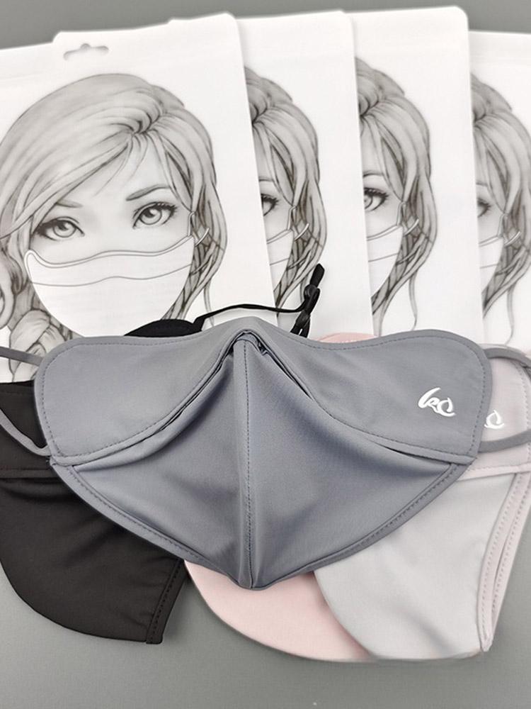 Thin Sunscreen Face Scarf Ventilate Ice Silk Mask Cover Veil Comfortable Eye Protection Gini Golf For Summer Strong Sunshine