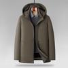 Dad's Winter Graphene Heated Cotton Jacket with Detachable Hood - Men's M2853