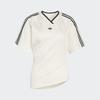 adidas Женский топ Originals с рюшами на стопе, с коротким рукавом