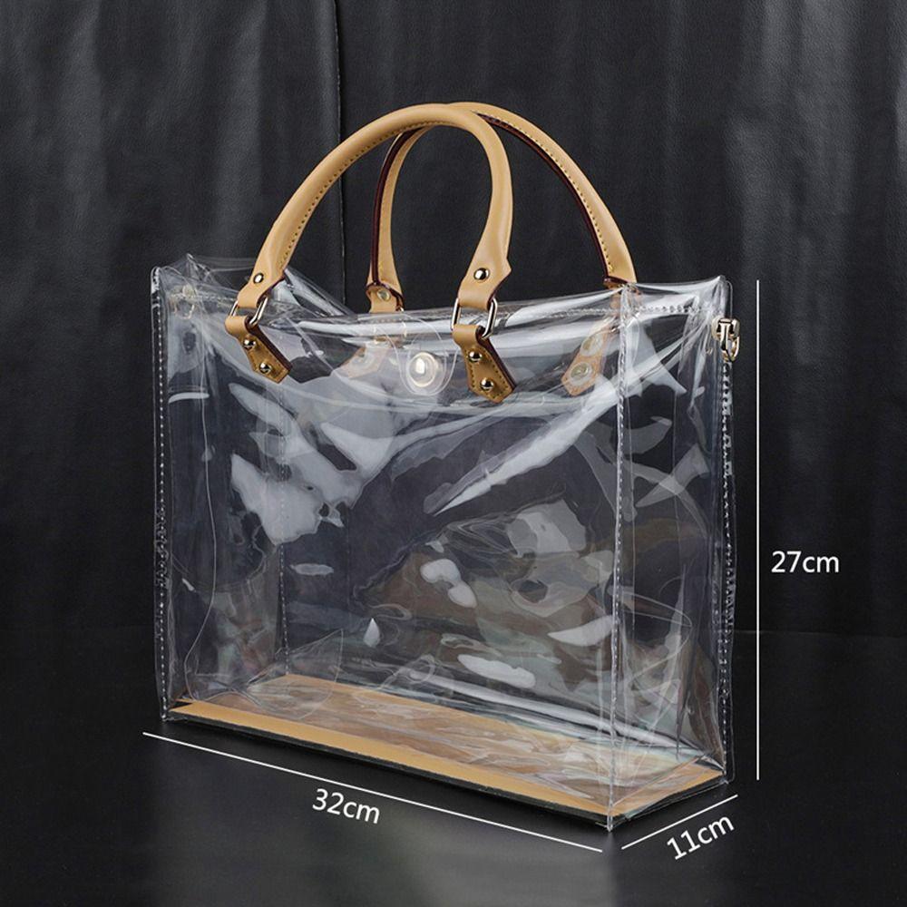 Clear Tote Bag DIY Handmade PVC Handbag Making Kit Large Capacity Gift Bag Woman