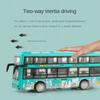Friction Powered Double Decker Bus Model Open the Door Sightseeing Bus Model  Boys Toy