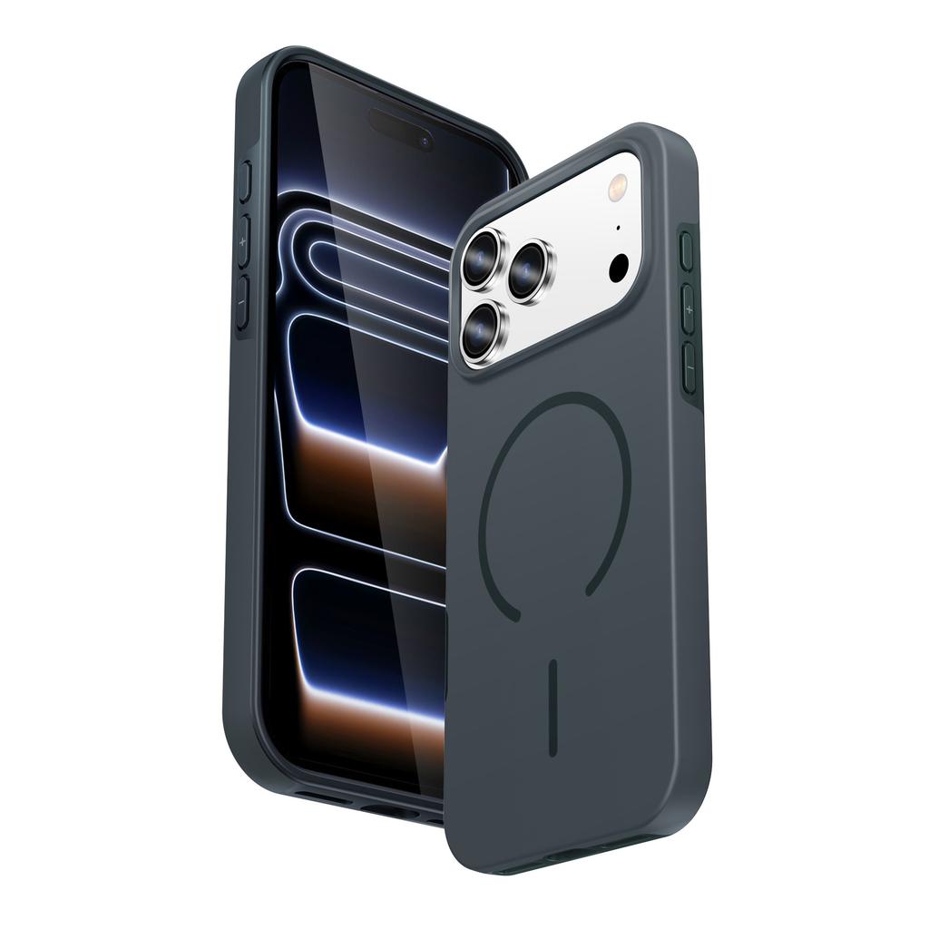 New for IPhone17promax Thin Mobile Phone Case 16 Skin-feel Contrast Color 15 Thin Magnetic Circle Business Case