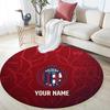 Custom Name Bologna FC2 Round Area Rug,Carpet Rug for Living Room Bedroom Sofa Playroom Decor,Non-slip Floor Mat