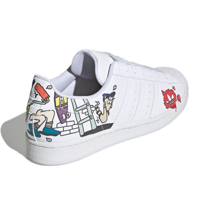 Adidas Кроссовки унисекс Superstar White Comic Cloud-White Core-Black GW5782