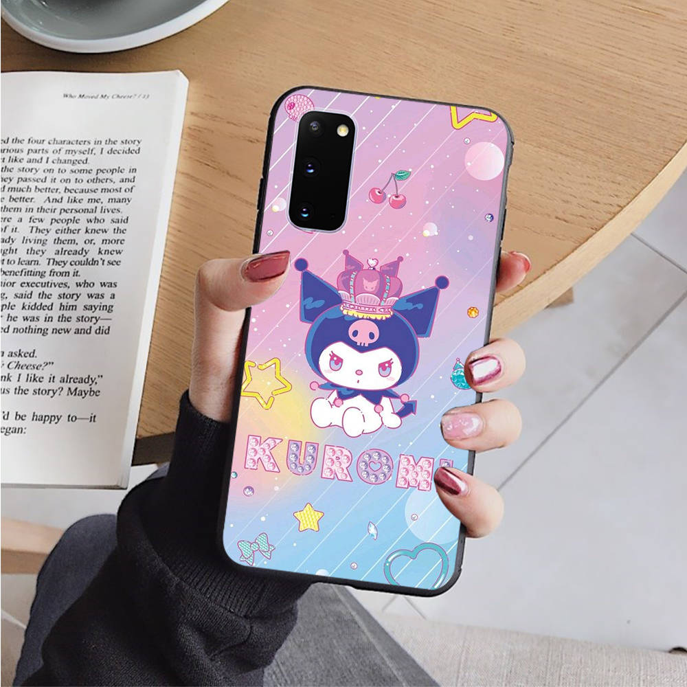 AH36 Kuromi черный чехол для Xiaomi Poco X6 M5 M6 F5 F6 F1 C65 C55 C50 C51 C40 Redmi Note 7 8 14C A3X 13C 12C 11 10A 9C Pro Sofe Cover