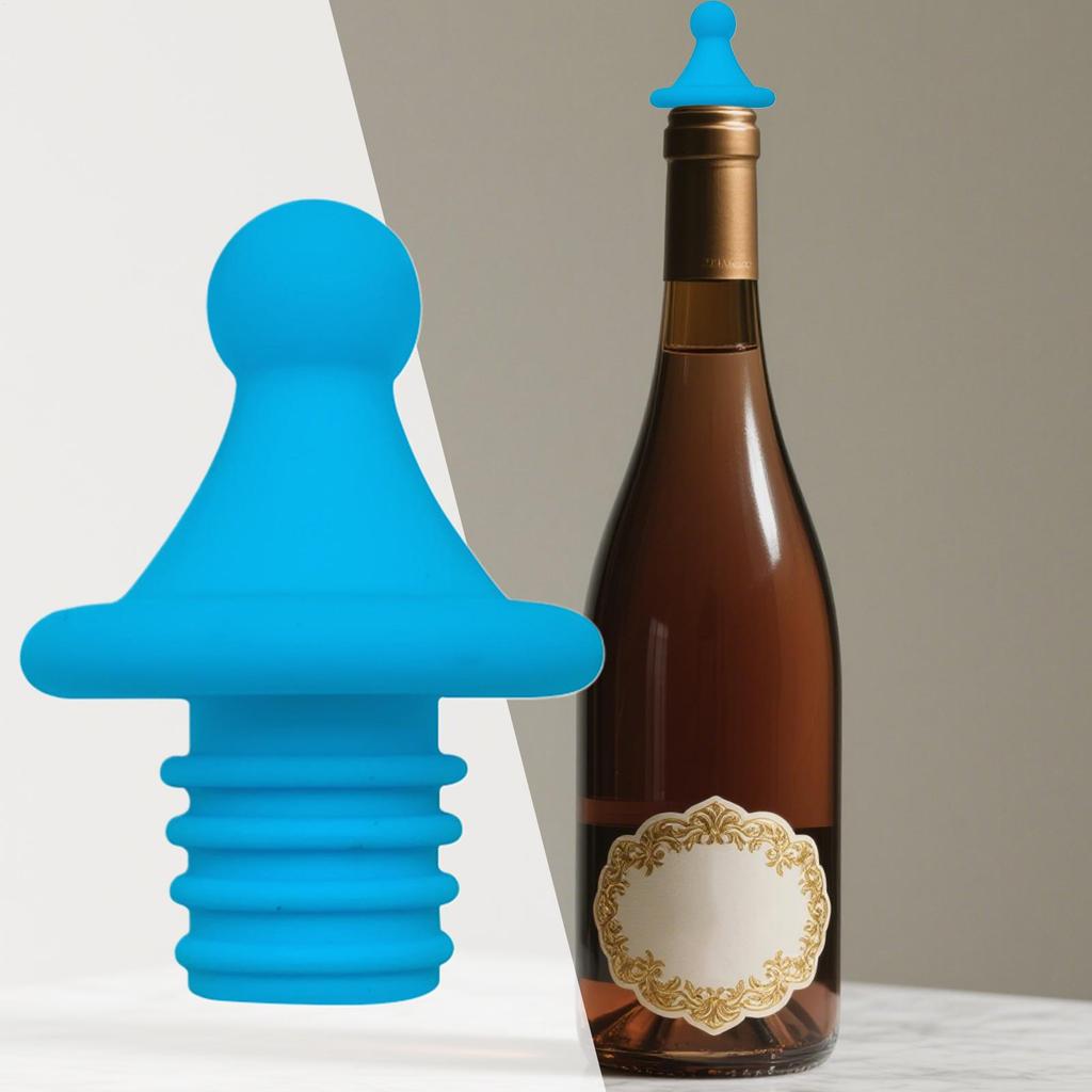 Silicone Wine Stopper Beverage Bottle Stopper High-Elasticity Champagne Sealing Corks Beer Preservation Silicone Bottle Caps