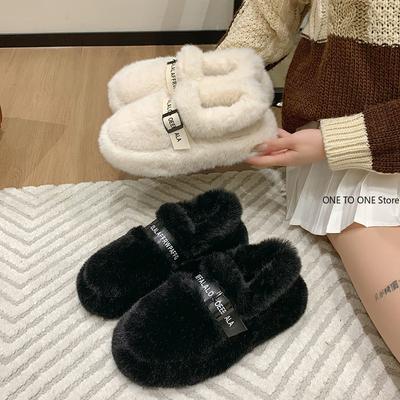 Женские флисовые мокасины с закрытой пяткой для дома, тапочки, пушистые женские тапочки, кудрявый тапочки из пены с эффектом памяти, домашняя обувь для спальни