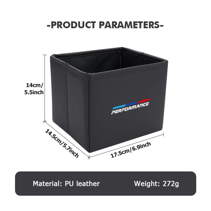 Car Folding Garbage Bin Storage Box Multifunctional Storage Box For BMW 1 3 5 Series G30 G32 G38 2021 2020 2019 2018 E46 E91