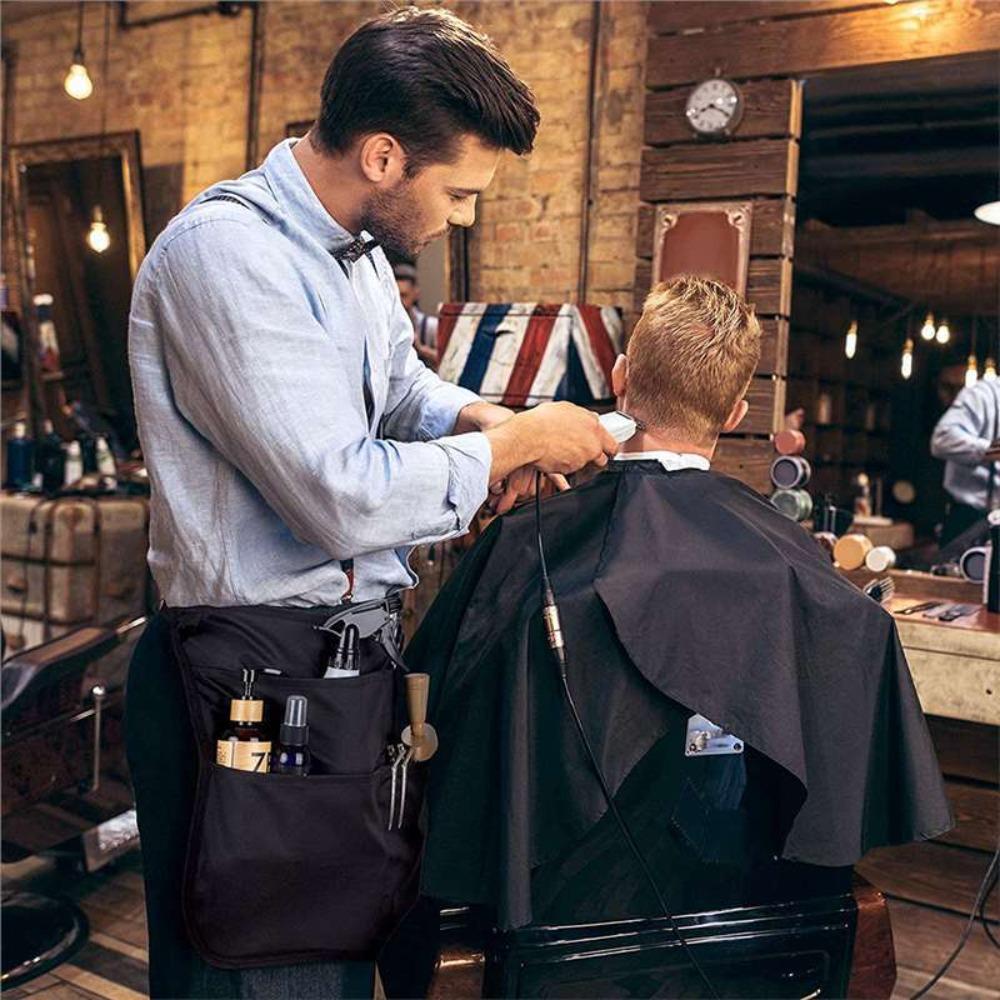 5 карманов сумка для парикмахера поясная сумка отбеливатель устойчивый чехол для стрижки волос новый парикмахерский полуфартук