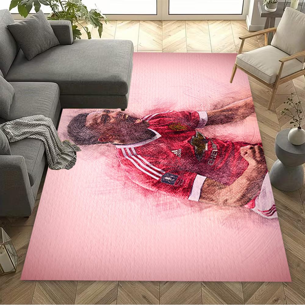 Manchester Player Carpet Design for Hallway Outdoor Game Room Dormitory Antislip Carpet Office home decor Perfect Gift for Valentine's Wedding Birthda