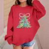 Children's Fashionable Casual Long-sleeved Loose Christmas Print Pullover Sweatshirt