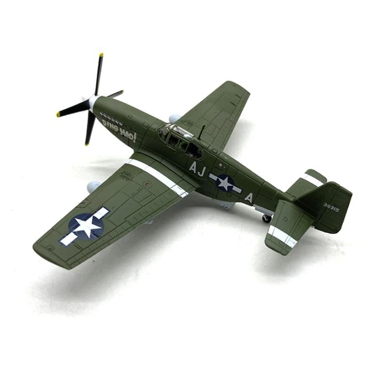 Литой металл Масштаб 1/72 Американская армия Авиалинии Истребитель P51b Mustang Модель самолета Военный Коллекционирование Подарок
