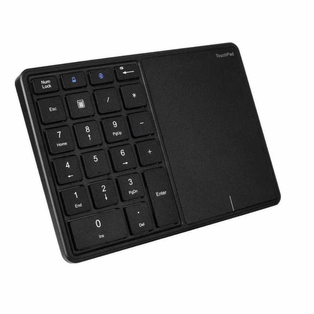 Ультратонкая беспроводная Bluetooth цифровая клавиатура с двумя режимами, тачпадом и USB-зарядкой