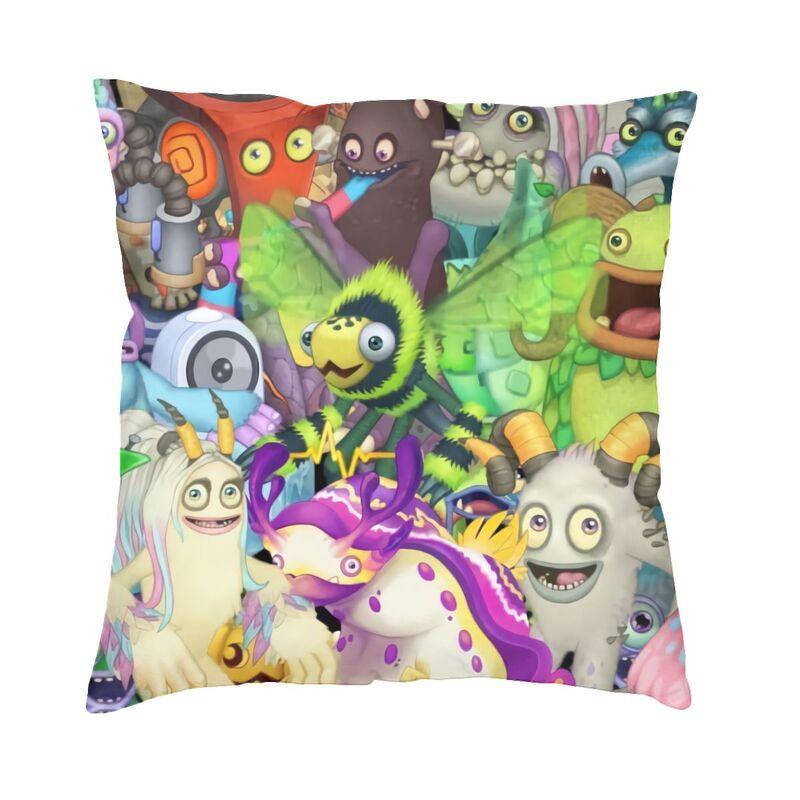 My Singing Monsters Музыкальная игра Аниме Мультфильм Квадратная Наволочка Декоративная Наволочка Подушка-плед для Гостиной Печать