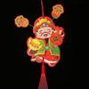 Self-adhesive Shaking Head God Pendant 3D Spring Festival Door Sticker  Kitchen