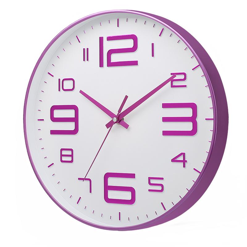 8-дюймовые настенные часы Simple Atmosphere Silent Living Room Dining Table Home Network Red New Grille Minimalist Design Sense Clock