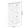 Wallpaper Clouds rainbows unicorns with a fairy tale for the living room and bedroom 50x1000