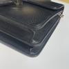 [Pre-Owned] Double G Chain Shoulder Strap Pebbled Leather Messenger Bag Accordion Crossbody Bag - Very Good #197NET1