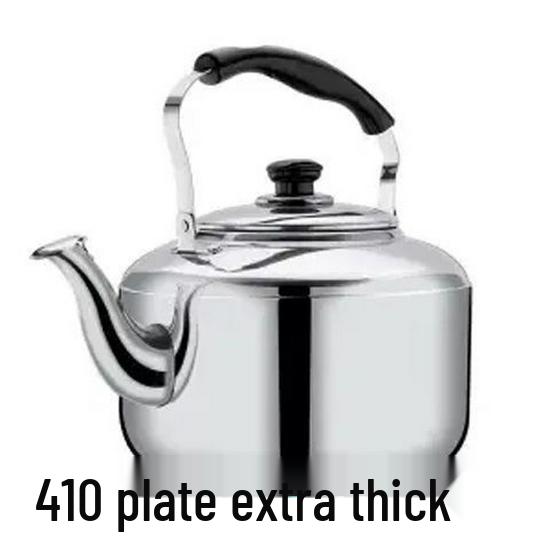 Чайник из нержавеющей стали 304 большой вместимости со свистком для газовых, открытых и индукционных плит.