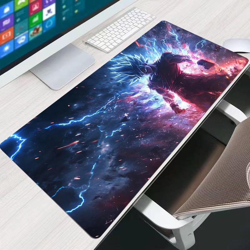 Big Dragon Ball Z Mouse Pad DBZ Carpet Laptop Big Gamer Keyboard Mat Mousepad For Best Gift Edge White Tassel Rubber Table Mat