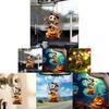 Creative Acrylic Halloween Car Mirror Decoration Cute Cartoon Style Pendant Accessory