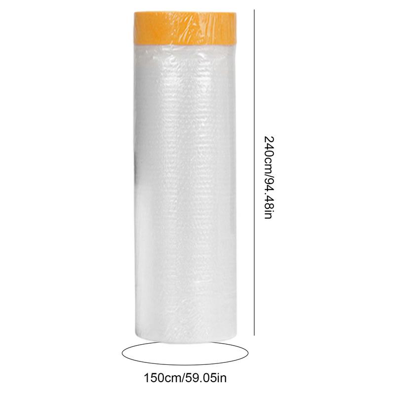 Защитная пленка для покраски, предварительно проклеенная на стену, мебельная пленка для покраски, водонепроницаемая, автомобильная защитная пленка для покраски, рулон для