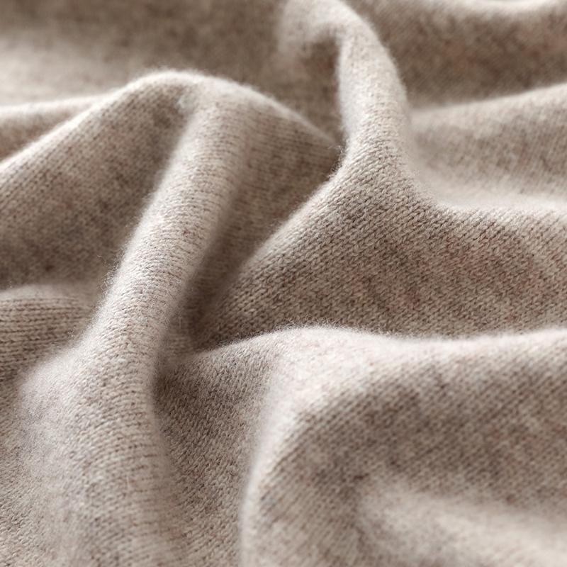 Men's Half Turtleneck Thickened Cashmere Sweater Qinghe Cashmere 30% Cashmere 70% Wool Men's Autumn and Winter Cashmere Soft and Warm