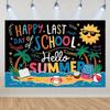 School's Out for Summer Theme Background Summer Pool Party Decoration Backdrop Baby Shower Props Photography Banner Supplies