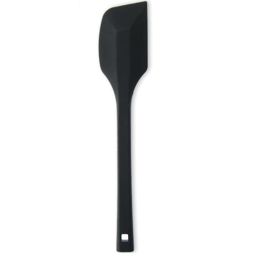 Nagao Tsubame-Sanjo Silicone Heat-Resistant Rubber Spatula, Large, Black, One-Piece Molded Design, For Cooking and Baking, Made in Japan