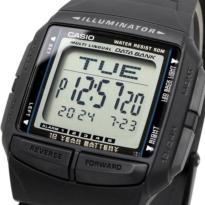 Casio Data Bank Telememo 30 Digital Watch DB-36-1AV Men's Black