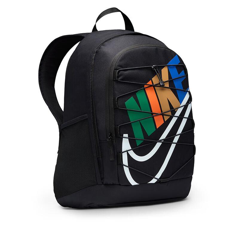 NIKE Travel Backpack, Large Capacity Sport Bag, Laptop Backpack, Casual Bag HF7722-010, Black
