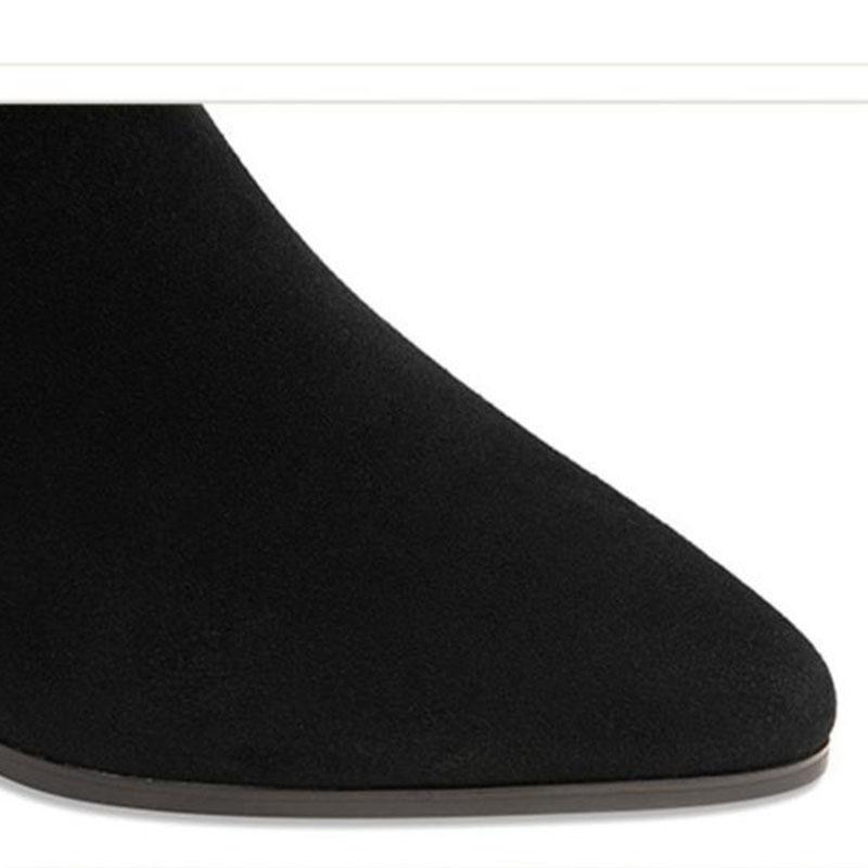 NEW Chelsea Classic Rhinestone Flowers Frosted Leather Shoes Fashion Boots Large Size High Heel Autumn Winter Women Boots