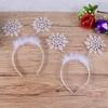 Christmas Headband 6pcs Christmas Decorative Headband Adorable Hair Bands Cute Snowflake Hair Hoops Snowflake Headdress Birthday Favors Halloween